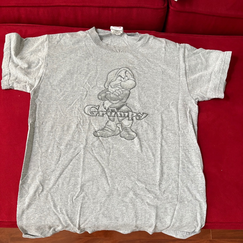 Vintage Grumpy T-Shirt Adult S Disney Store  USA Made Tee Womens